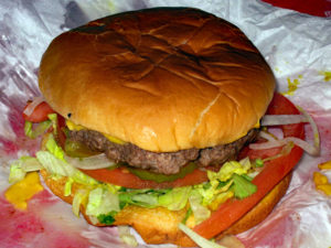 Hamburger at Kincaid's in Fort Worth, TX