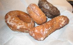 A variety of donuts at the donut dip
