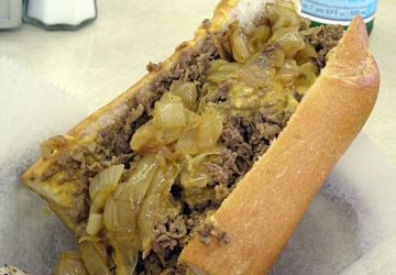 A Philly Cheese Steak at Dalessandro's Steaks in Philadelphia, PA