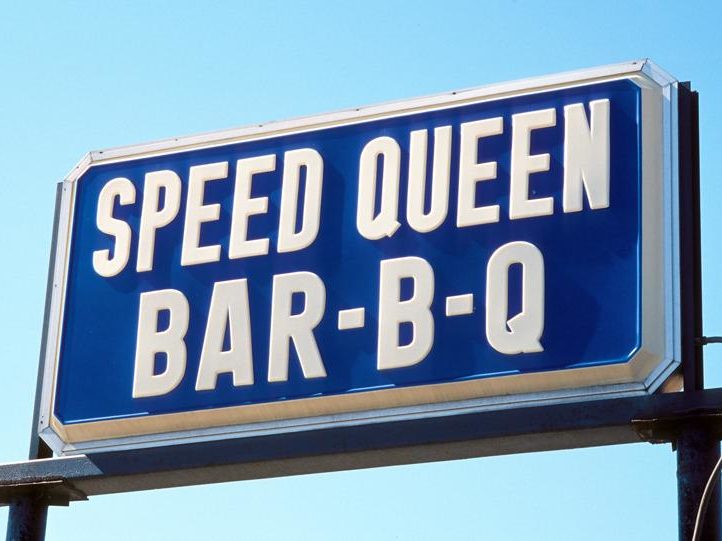 The Sign at Speed Queen Bar-B-Que in Milwaukee, WI
