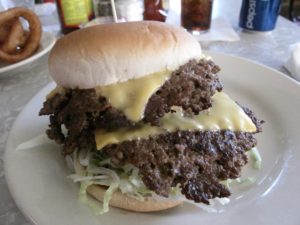 The smash burger at The Workingman's Friend in Indianapolis, IN