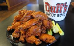 Medium Hot wings at Duff's wings in Buffalo, NY
