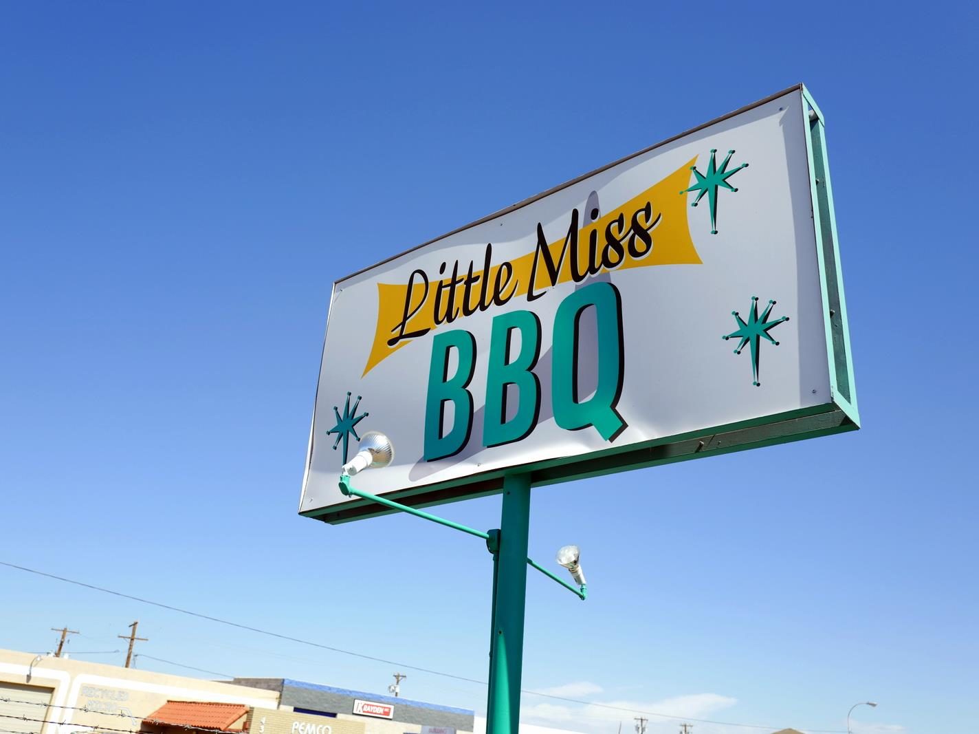 The sign at Little Miss BBQ in Phoenix. AZ