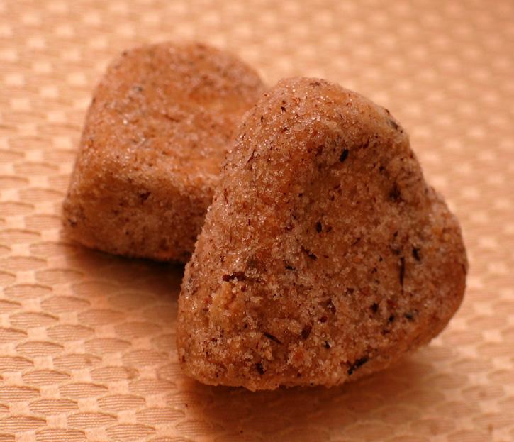Little heart-shaped sugar cookies have a cinnamon twist