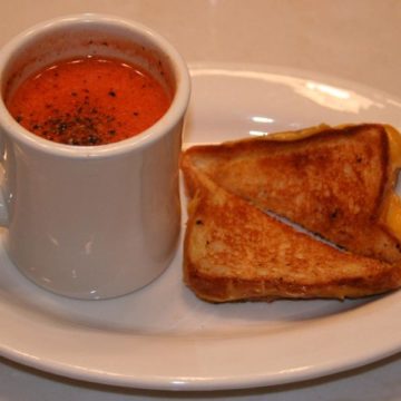 Grilled Cheese and Tomato Soup at Hoskins Rexall Drug Store