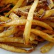 Crisp-edge, creamy-center French fries sprinkled with salt