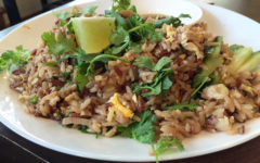 Fried rice is laced with Dungeness crab.