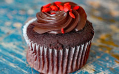 Chocolate cupcake with chocolate frosting ... all butter all the time