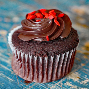 Chocolate cupcake with chocolate frosting ... all butter all the time