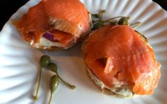 The Canteen Smoked Trout Bagel