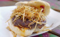 Frita burger is crowned with shoestring potatoes ... Key West treasure