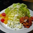 The wedge: iceberg lettuce, bacon, blue cheese & tomatoes