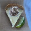 A slice of key lime pie from The Wyld restaurant