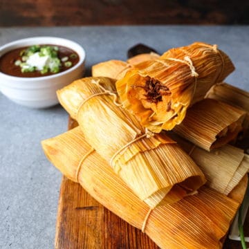 Tamales wrapped in corn husks