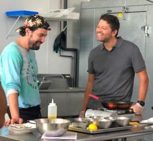 Misha and a chef | Roadfood TV | Rhode Island