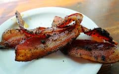 Strips of peppered bacon ... breakfast in Phoenix