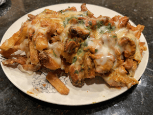 Butter Chicken Poutine at More Curry in Corona, CA
