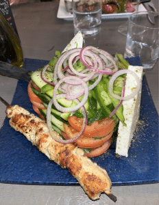 The Greek Salad at Estia Greek Restaurant in Mashpee and Falmouth, MA