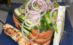 The Greek Salad at Estia Greek Restaurant in Mashpee and Falmouth, MA